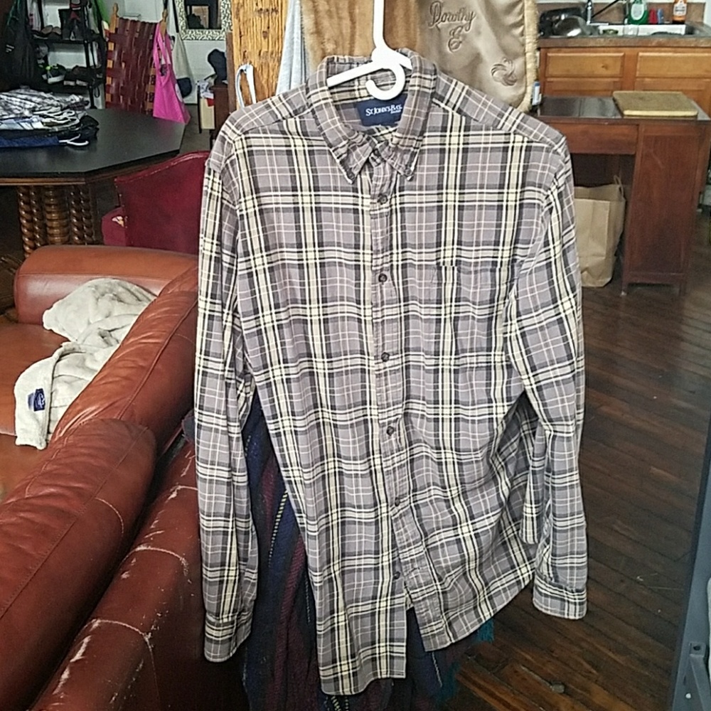Plaid button down